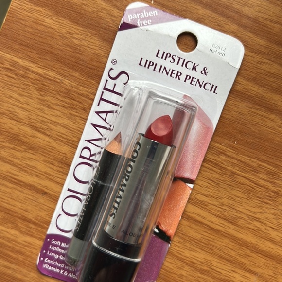 Colormates lipstick & lipliner pencil in red red 62612, New in sealed packaging - Picture 13 of 16